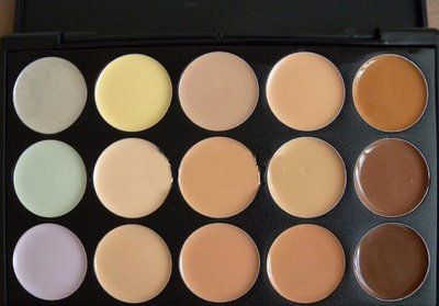Paleta de Corretivos e Bases 15 cores