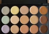 Paleta de Corretivos e Bases 15 cores